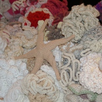 Crocheted coral reef