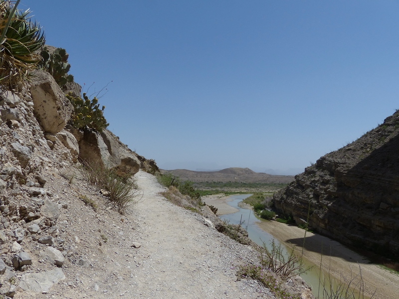 Trail up on bluff