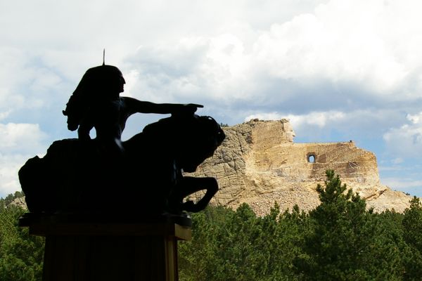 Model with mountain in background